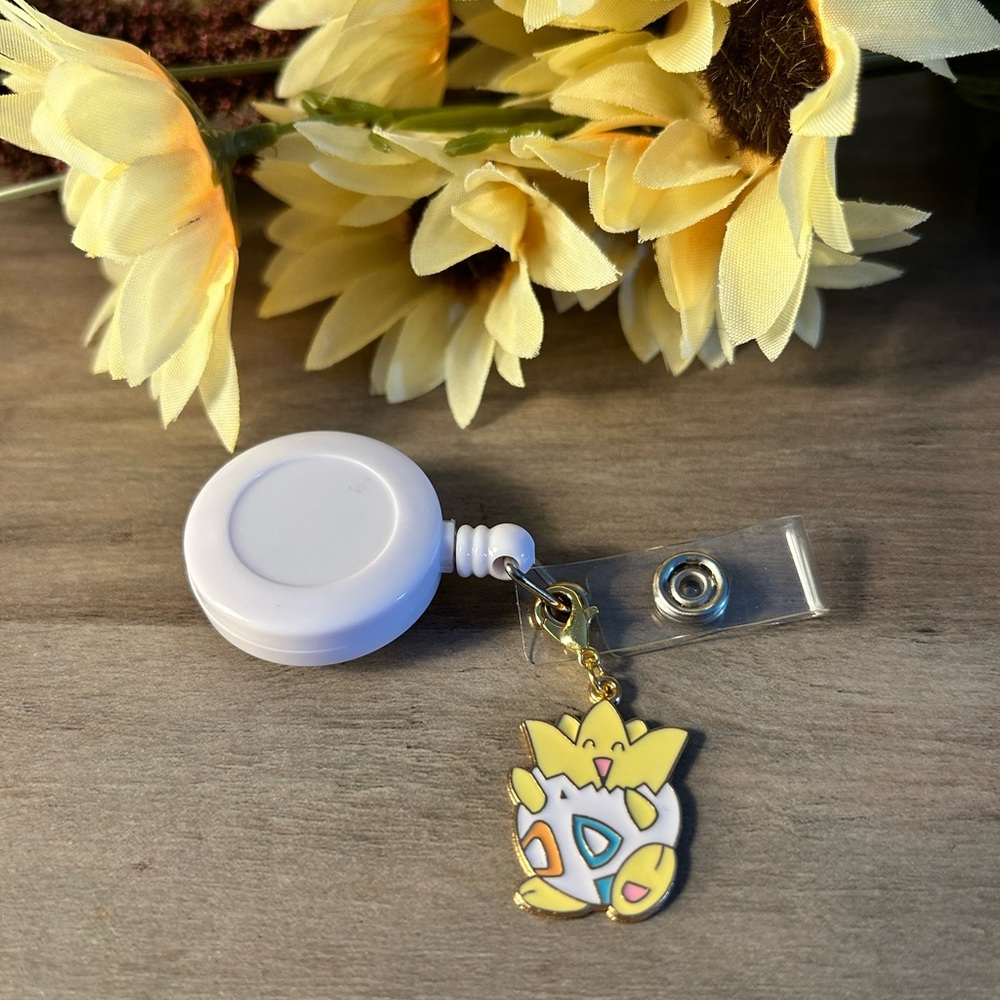 Pokemon Togepi Badge Reel Charm